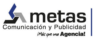 Logo de agencia de publicidad Metas Comunicación y Publicidad